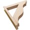 Ekena Millwork 6-in W x 32-in D x 36-in H Funston Slat Rough Cedar Woodgrain TimberThane Outlooker, Primed Tan OUTUR060X32X36FST24RCPR - alternate 4
